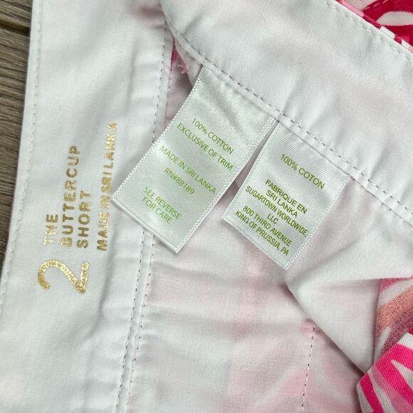 Lilly Pulitzer 5” The Buttercup Scallop Shorts Pink Pout Mango Salsa Sz 2 - Picture 10 of 10